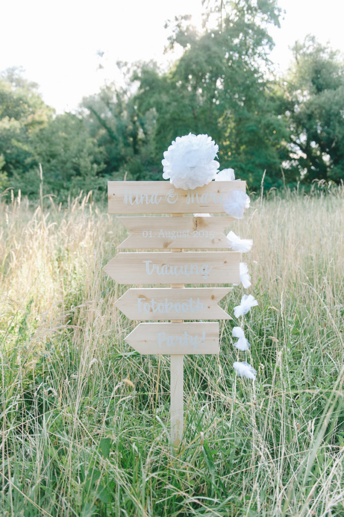 Hauptprodukt: Hochzeitsschilder Set