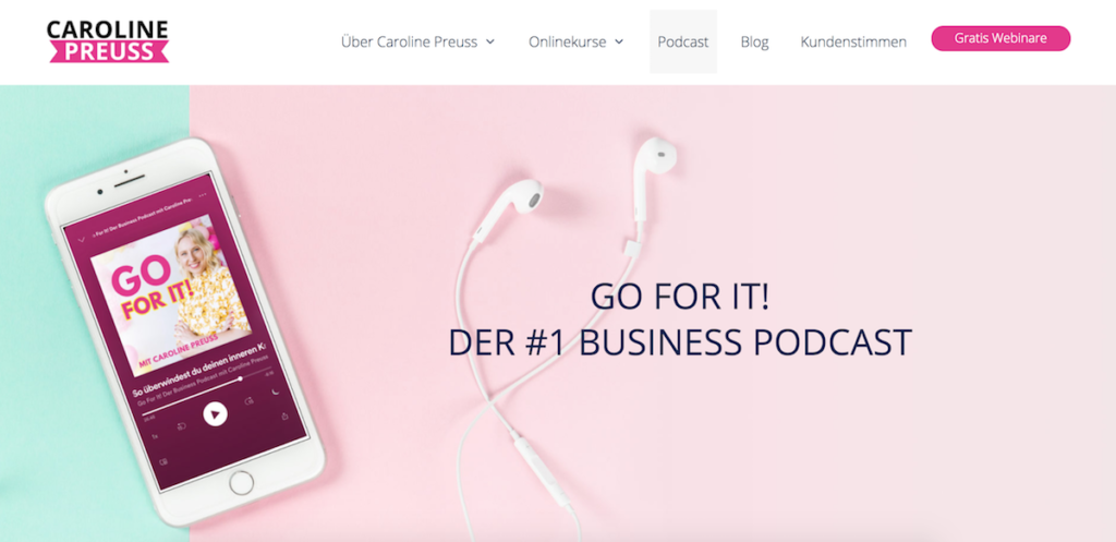 Podcast Go For It von Caroline Preuss