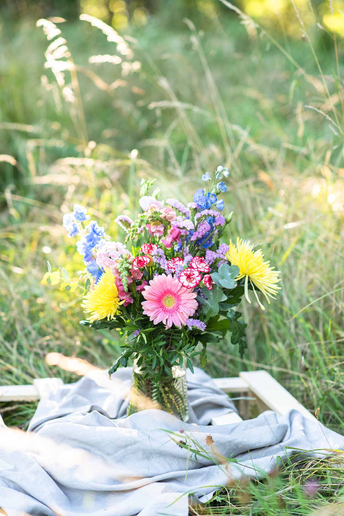 Blumenstrauß im Gegenlicht Fotografieren