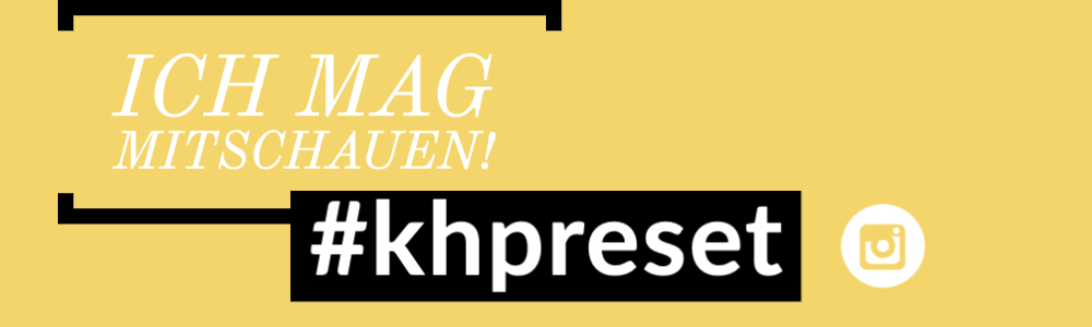 Hashtag #khpresets