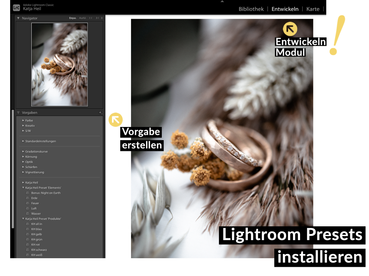 So installierst Du Presets in Lightroom