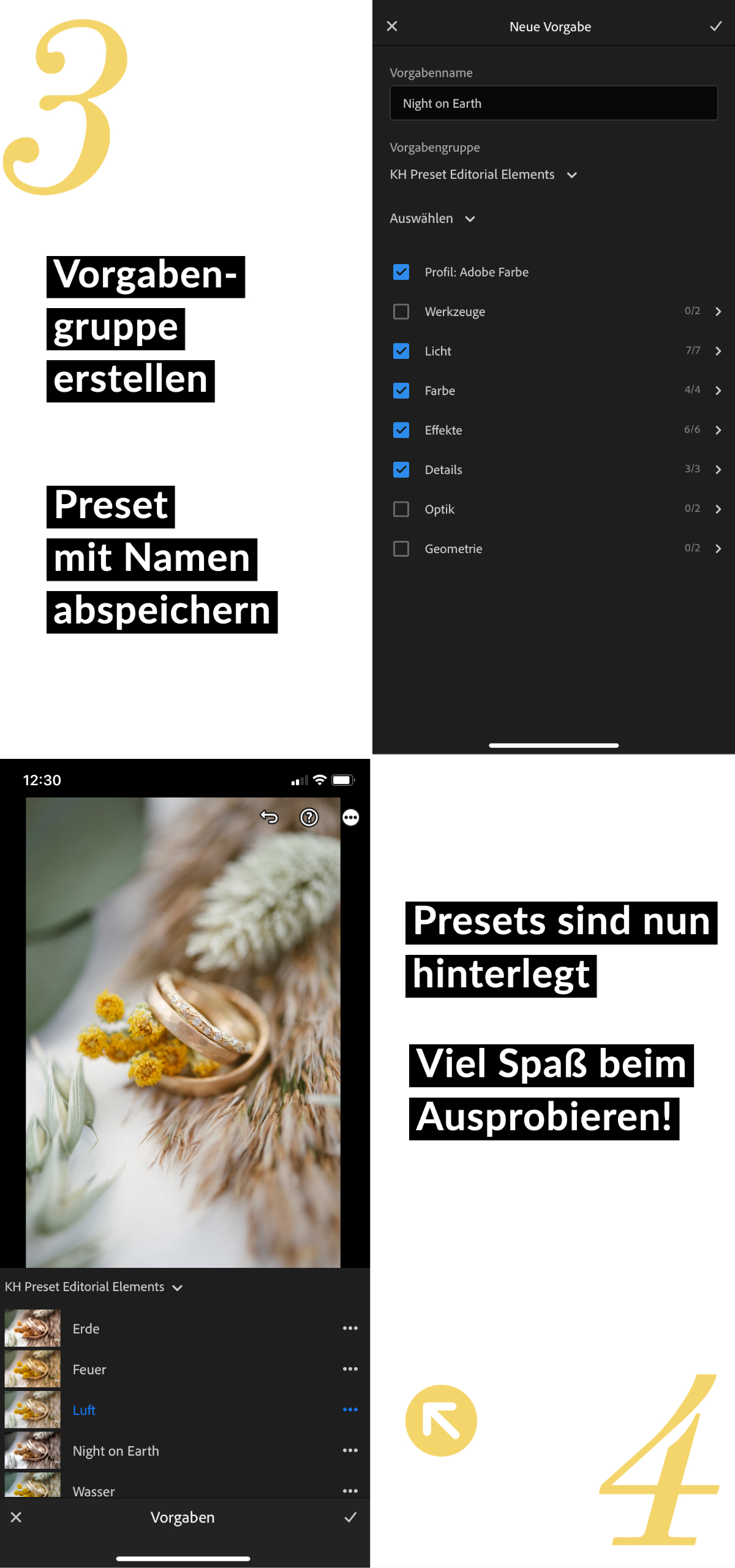 Prestes in Lightroom App installieren - Schritt für Schritt Anleitung