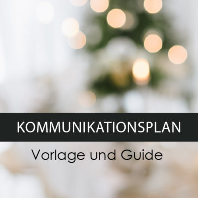 Kommunikationsplan Vorlage Guide